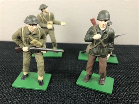 blue box metal toy soldiers|ww2 toy soldier sets.